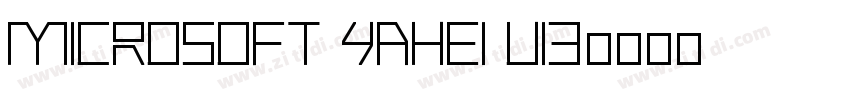 Microsoft YaHei UI3字体转换